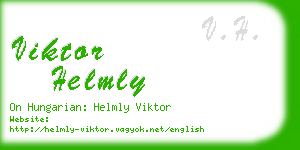 viktor helmly business card